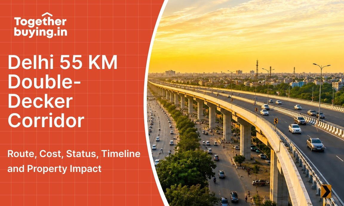 Delhi 55-kilometer Elevated Ring Road Corridor: Route, Cost, Status, Timeline and Property Impact
