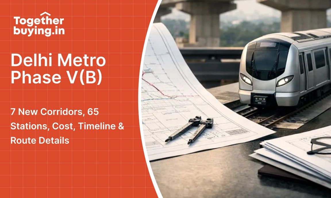 Delhi Metro Phase V(B): 7 New Corridors, 65 Stations, Cost, Timeline and Route Details