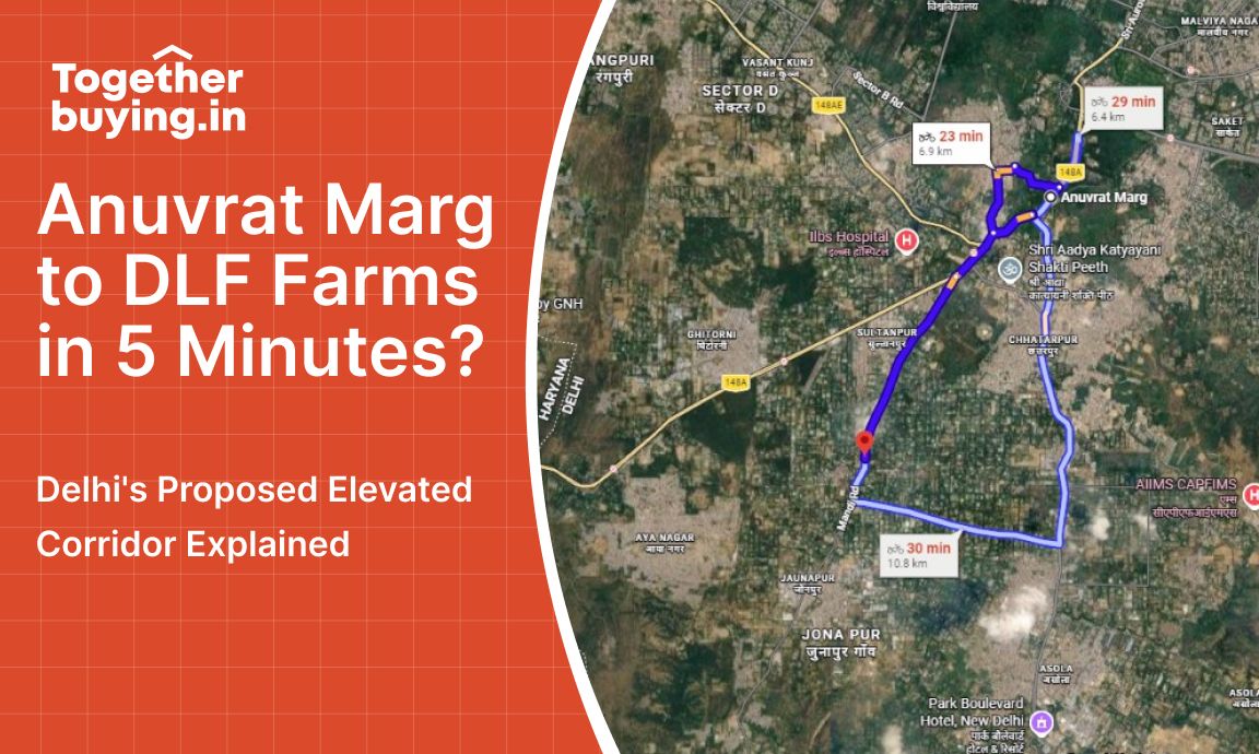 Anuvrat Marg to DLF Farms in 5 Minutes? Delhi's Proposed Elevated Corridor Explained