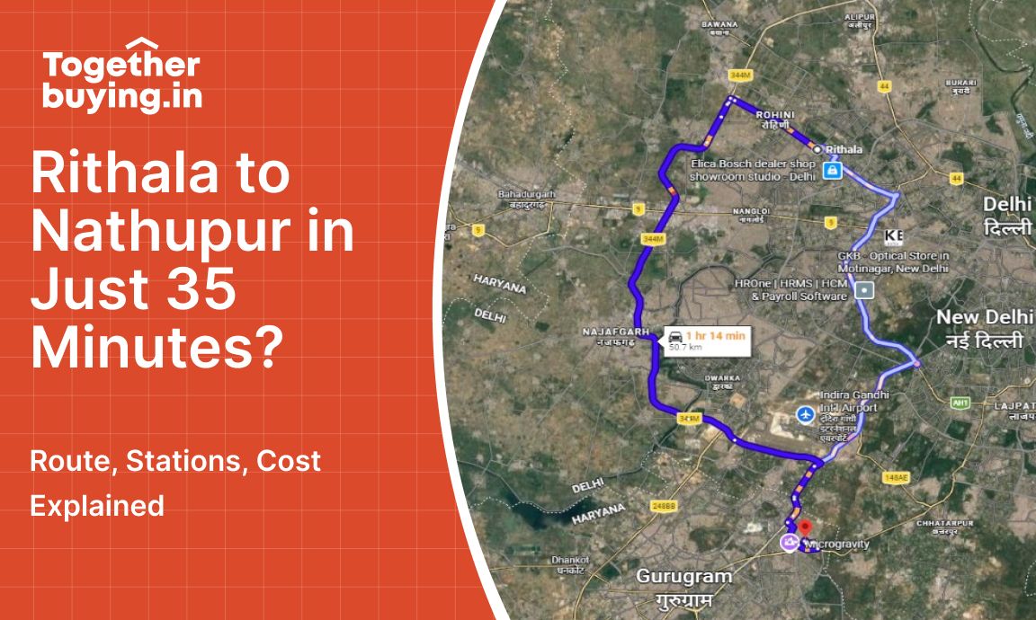 Rithala to Nathupur in Just 35 Minutes? Route, Stations, Cost Explained